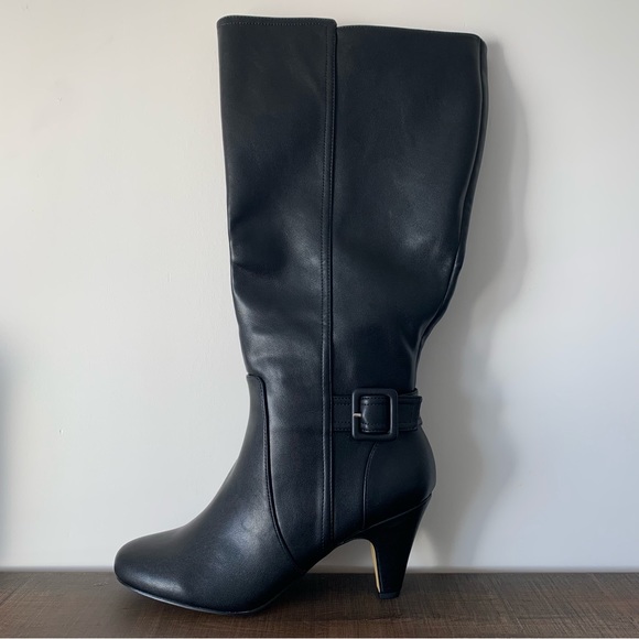 Extra-Wide Calf Knee High Boots - Picture 1 of 3